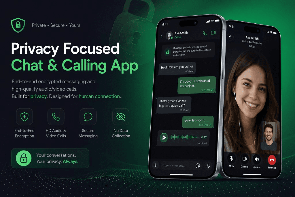 Chattick — Privacy-first encrypted messaging & calling